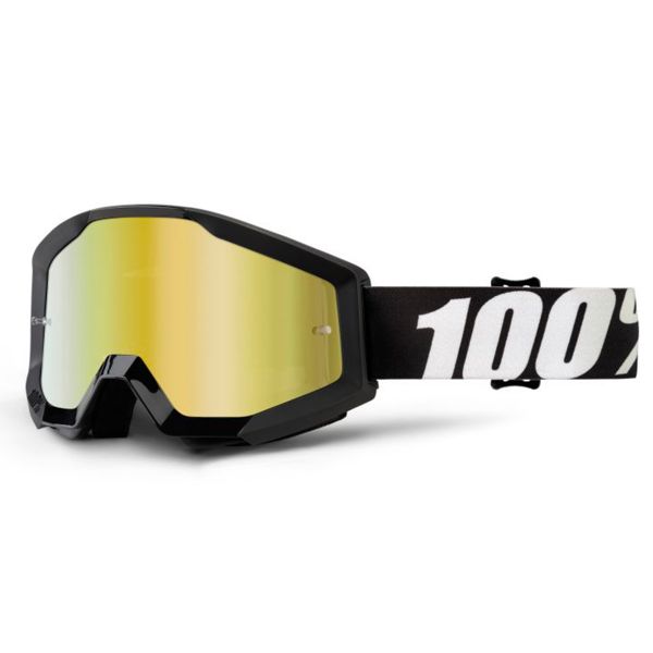 Maschera Cross 100% Strata Outlaw Mirror Gold Lens
