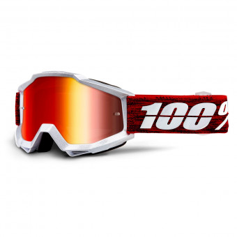 Maschera Cross 100% Accuri Graham Mirror Red Lens Maschera Cross 100% Accuri Graham Mirror Red Lens
