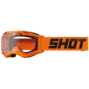 Maschera Cross SHOT Rocket Kid 2.0 Solido Arancione Neon Lucido Maschera Cross SHOT Rocket Kid 2.0 Solido Arancione Neon Lucido