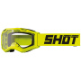 Maschera Cross SHOT Rocket Kid 2.0 solido giallo neon lucido