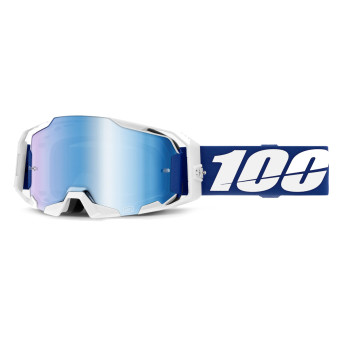 Maschera Cross 100% Armatic Bleu - Visiera a specchio blu