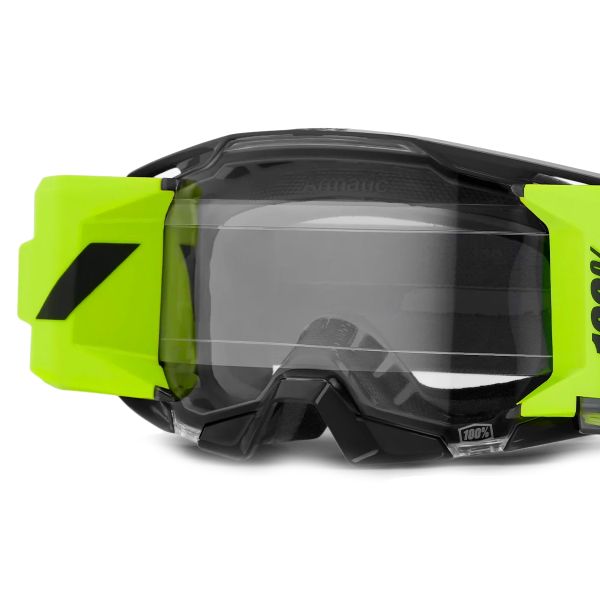 100% Armatic Forecast Nero - Visiera trasparente