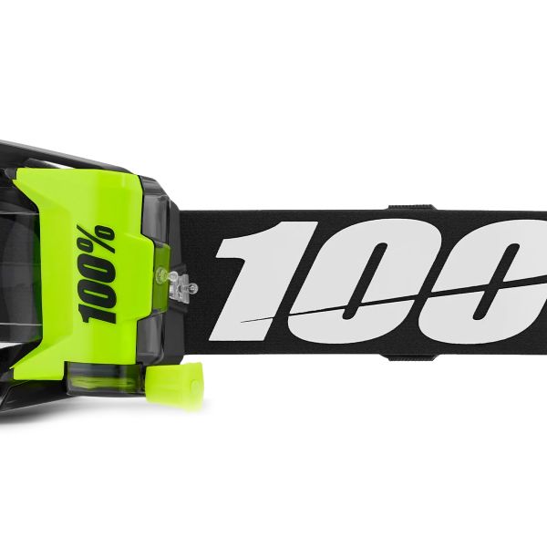 100% Armatic Forecast Nero - Visiera trasparente