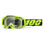 Maschera Cross 100% Armatic giallo fluo - Visiera trasparente