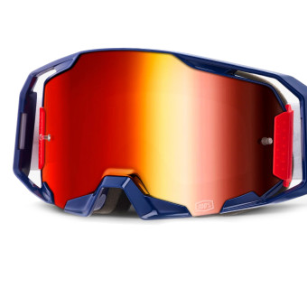 100% Armatic Mach Z - Visiera a specchio rossa
