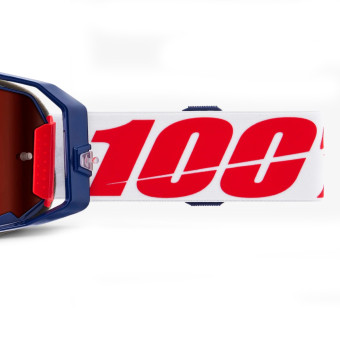 100% Armatic Mach Z - Visiera a specchio rossa