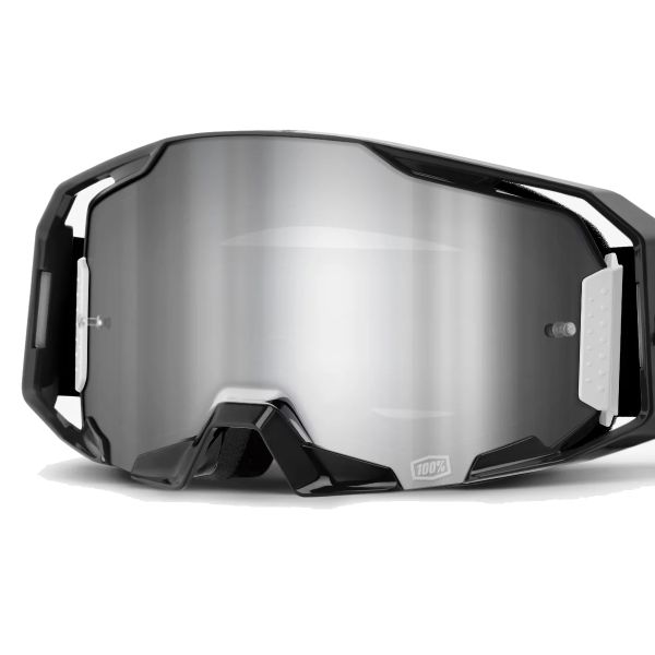 100% Visiera Armatic Black - Mirror Silver Flash