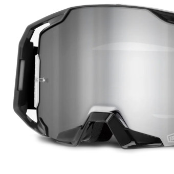 100% Visiera Armatic Black - Mirror Silver Flash