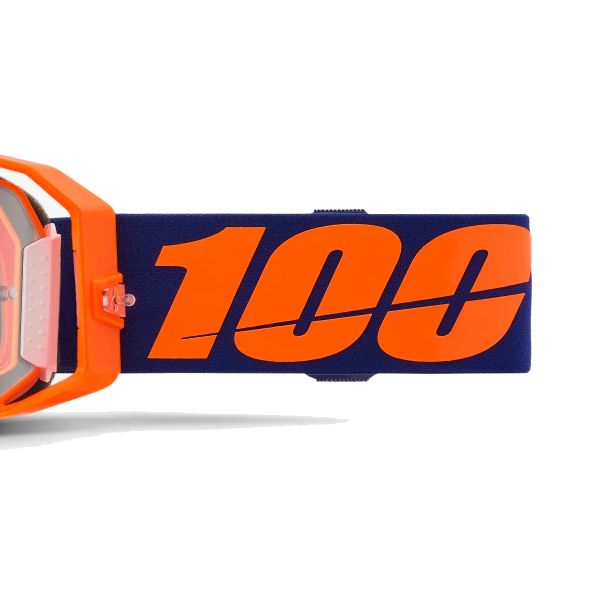 100% Armatic Orange Fluo - Visiera trasparente
