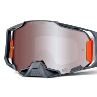 100% Armega HiPER Silver - Visiera argento a specchio
