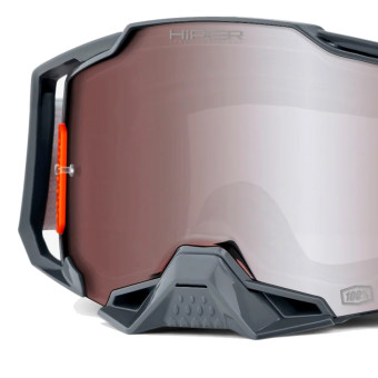 100% Armega HiPER Silver - Visiera argento a specchio