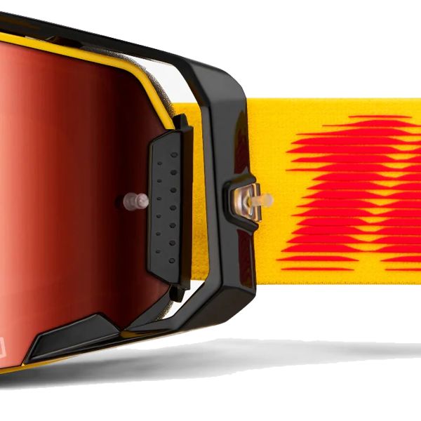 100% Armega Tetsu - Visiera a specchio rossa