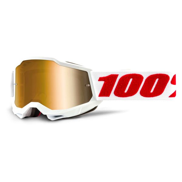 Maschera Cross 100% Accuri 2 Denver Bambino - Iridium Oro
