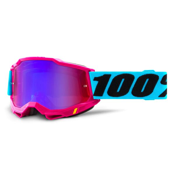 Maschera Cross 100% Accuri 2 Lefleur - Iridium Rosso Blu pronto per l'invio  | iCasque.it