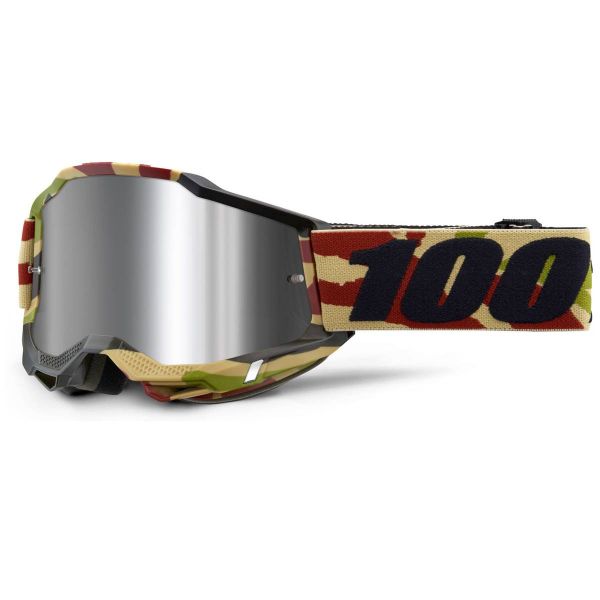 Maschera Cross 100% Accuri 2 Mission - Iridium Argento