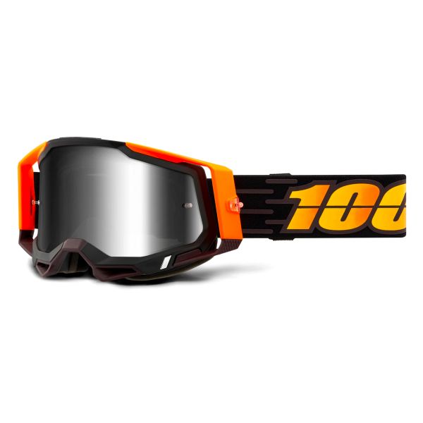 Maschera Cross 100% Racecraft 2 Costume 2 - Iridium Argento