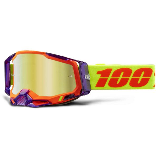Maschera Cross 100% Racecraft 2 Panam - Iridium Oro