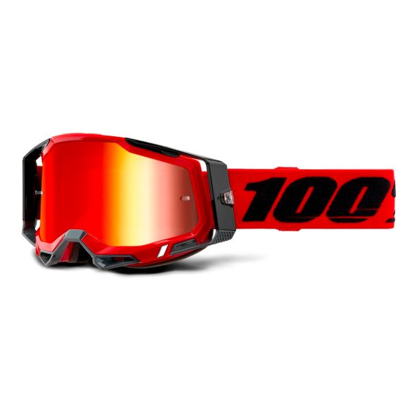 Maschera Cross 100% Racecraft 2 Red - Iridium Rosso