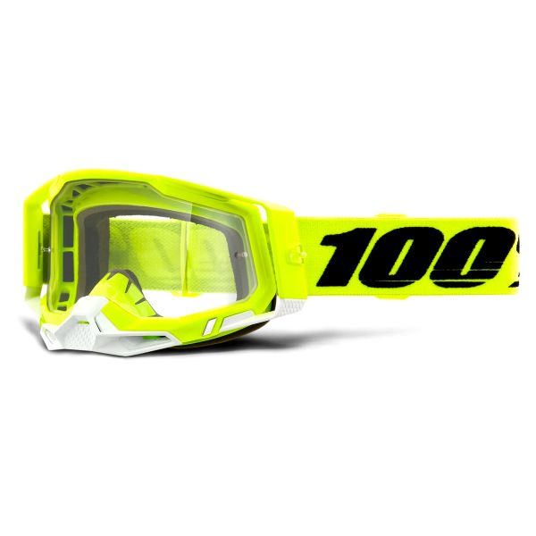 Maschera Cross 100% Racecraft 2 Yellow