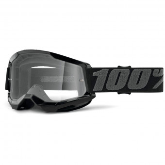 Maschera Cross 100% Strata 2 Black Bambino Maschera Cross 100% Strata 2 Black Bambino