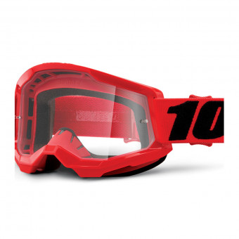 Maschera Cross 100% Strata 2 Red Bambino Maschera Cross 100% Strata 2 Red Bambino