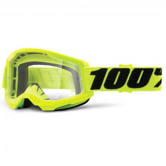 Maschera Cross 100% Strata 2 Yellow Bambino Maschera Cross 100% Strata 2 Yellow Bambino