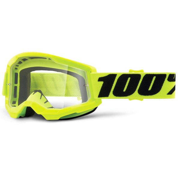 Maschera Cross 100% Strata 2 Yellow Bambino