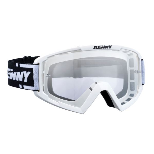 Maschera Cross Kenny Track Goggles White