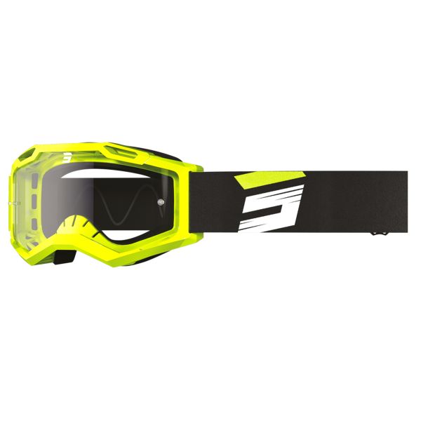 Maschera Cross SHOT Artiglio Assault 2.0 giallo neon lucido