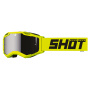 Maschera Cross SHOT Assault 2.0 Neon Yellow - Silver Iridium