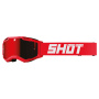 Maschera Cross SHOT Assault 2.0 solido rosso iridio lucido