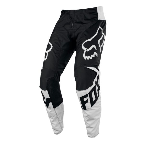 Pantalone Cross FOX 180 Race Black White Pant Bambino 001