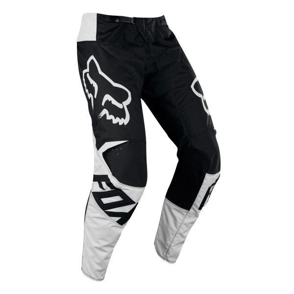 FOX 180 Race Black White Pant Bambino 001