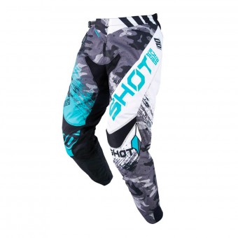 Pantalone Cross SHOT Contact Counter Bianco Verde Pant