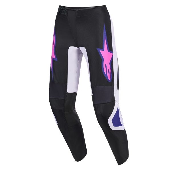 Pantalone Cross Alpinestars Fluid Grid Pants Black Light Gray Purple