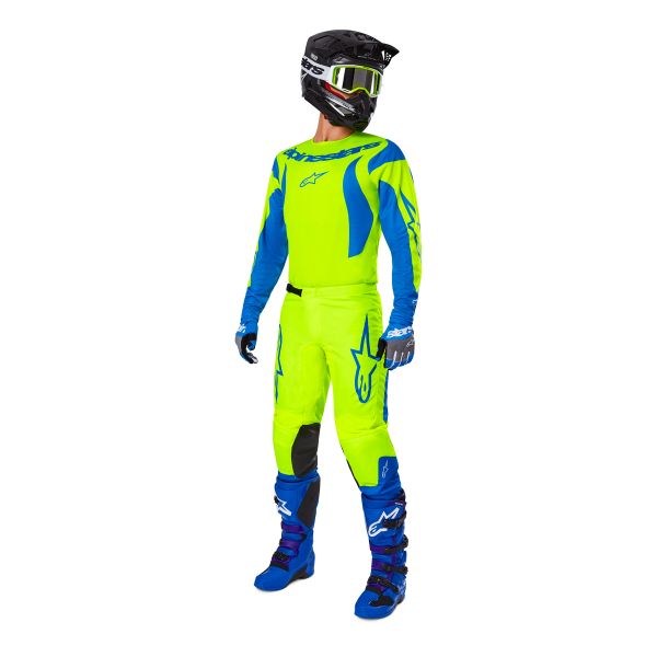 Alpinestars Fluid Haul Pants Yellow Fluo Blue