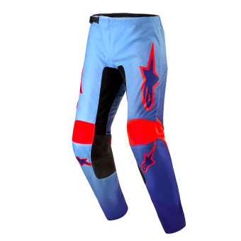 Pantalone Cross Alpinestars Fluid Lucent Blue Ram Hot Orange Pant