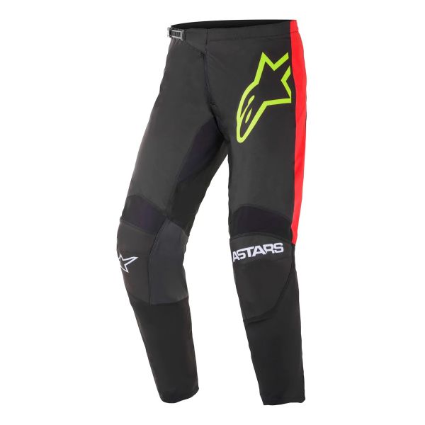 Pantalone Cross Alpinestars Fluid Tripple Black Yellow Fluo Red Pant