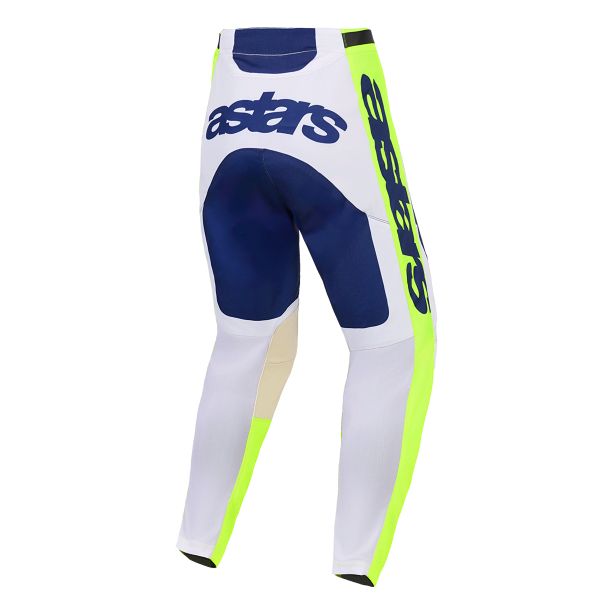 Alpinestars Racer Air Riway Pants Light Gray Yellow Fluo Blue