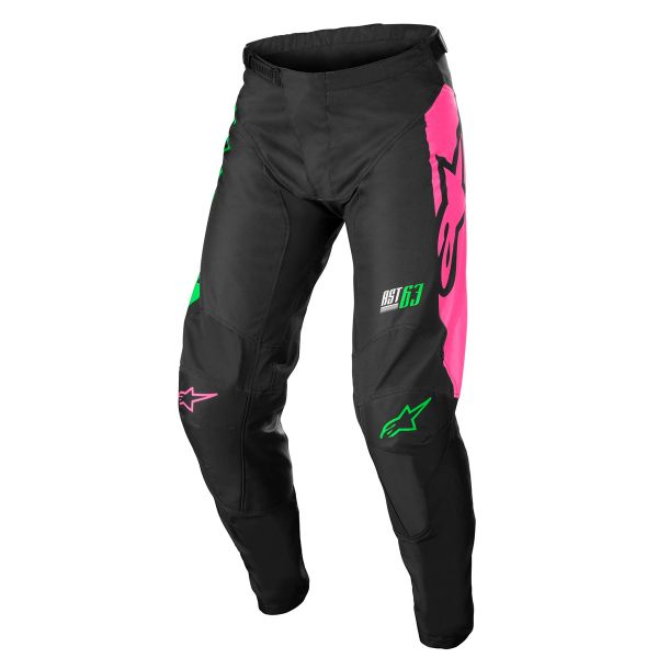 Pantalone Cross Alpinestars Racer Compass Nero Verde Neon Rosa Fluo Pant Pantalone Cross Alpinestars Racer Compass Nero Verde Neon Rosa Fluo Pant