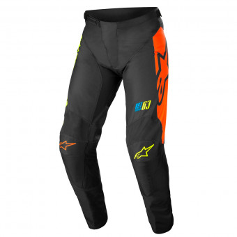Pantalone Cross Alpinestars Racer Compass Black Yellow Fluo Coral Pant Pantalone Cross Alpinestars Racer Compass Black Yellow Fluo Coral Pant