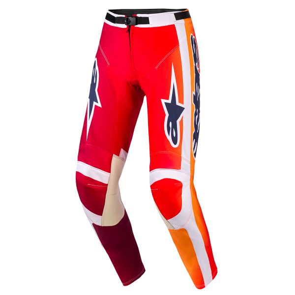 Pantalone Cross Alpinestars Racer Portl Pants Red Light Gray Dark Gray