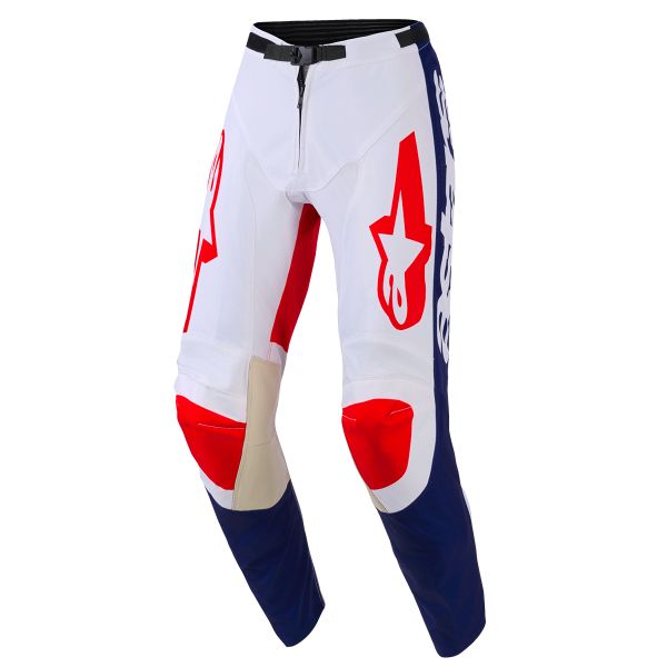 Pantalone Cross Alpinestars Racer Riway Pants White Blue Red Pantalone Cross Alpinestars Racer Riway Pants White Blue Red