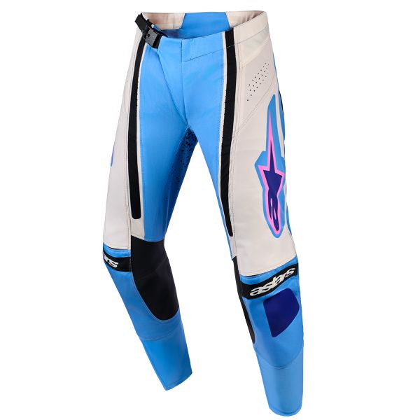 Pantalone Cross Alpinestars Stella Techstar Nomur Pants Light Blue Off White Black