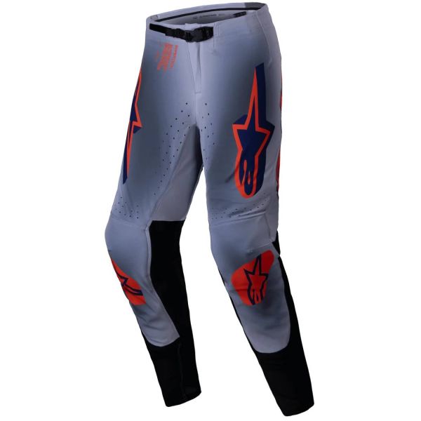 Pantalone Cross Alpinestars Supertech Lipan Pants Gray Orange Fluo