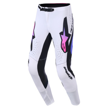 Pantalone Cross Alpinestars Supertech Pro Vista Pants White Purple Black Pantalone Cross Alpinestars Supertech Pro Vista Pants White Purple Black