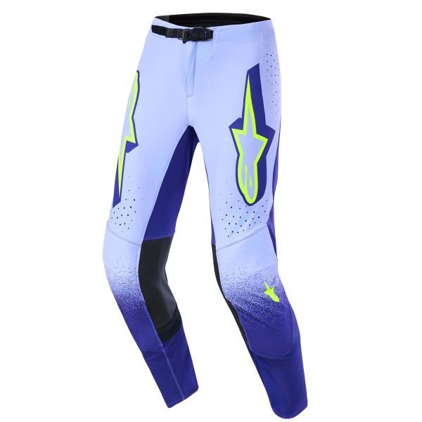 Pantalone Cross Alpinestars Supertech Scenz Pants Purple Yellow Fluo