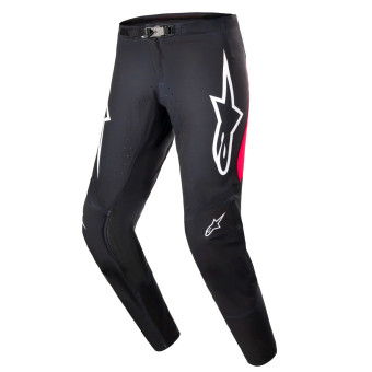 Pantalone Cross Alpinestars Supertech Ward Black Red Berry Pant