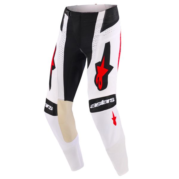 Pantalone Cross Alpinestars Techstar Knif Pants Black White Red