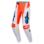Pantalone Cross Alpinestars Techstar Knif Pants Light Gray Orange Fluo Black